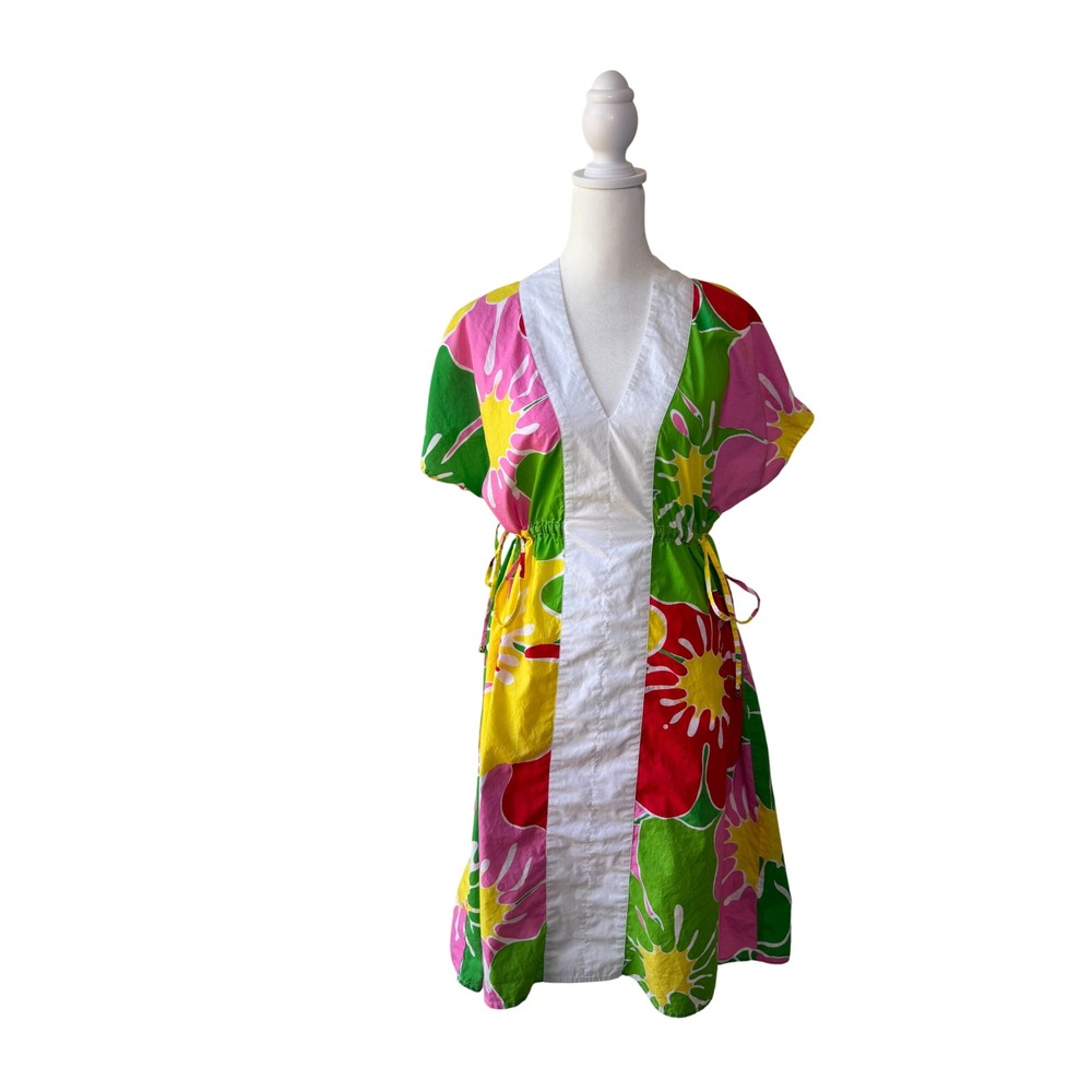 Lilly Pulitzer Tropical Hibiscus Print Tunic Dress Size Resort Preppy Floral - Picture 2 of 7